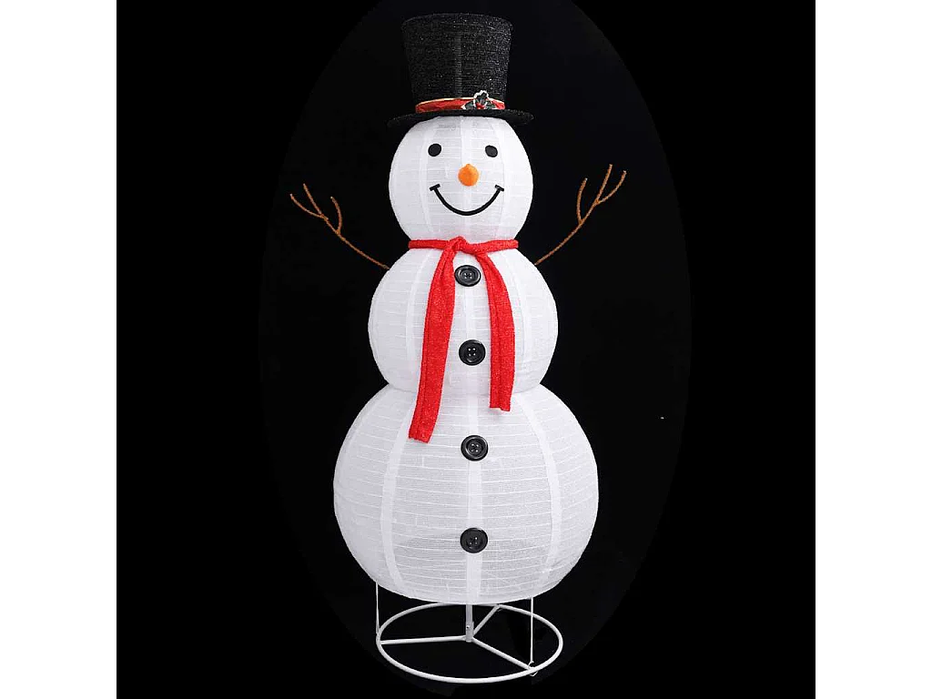 LED Kerst Sneeuwpop Figuur Stof 180cm
