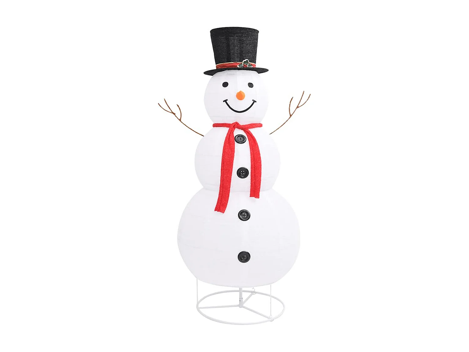 LED Kerst Sneeuwpop Figuur Stof 180cm