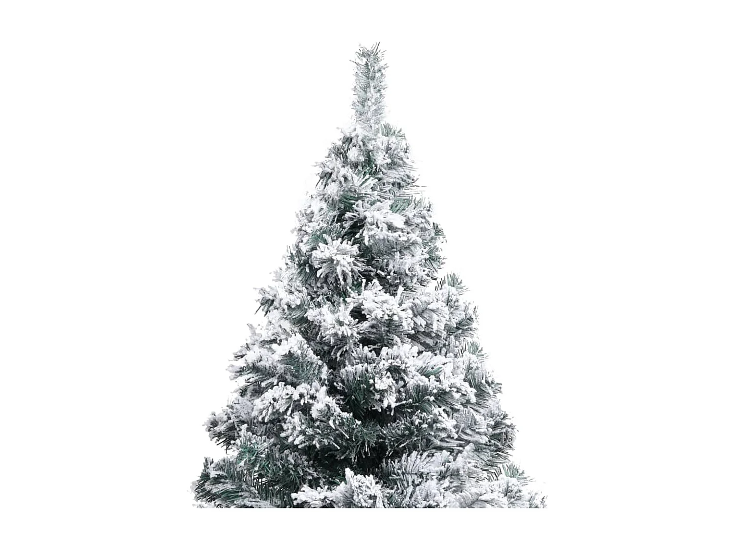 Sapin de Noël artificiel avec neige floquée vert 150 cm PVC