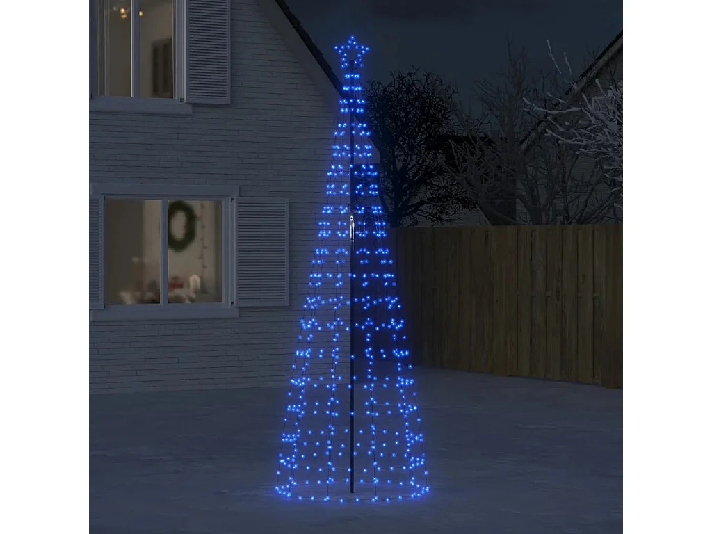 Albero di Natale a LED con punte 570 LED blu 300 cm