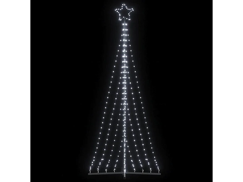 LED kerstboom 447 LED's koud wit 249 cm