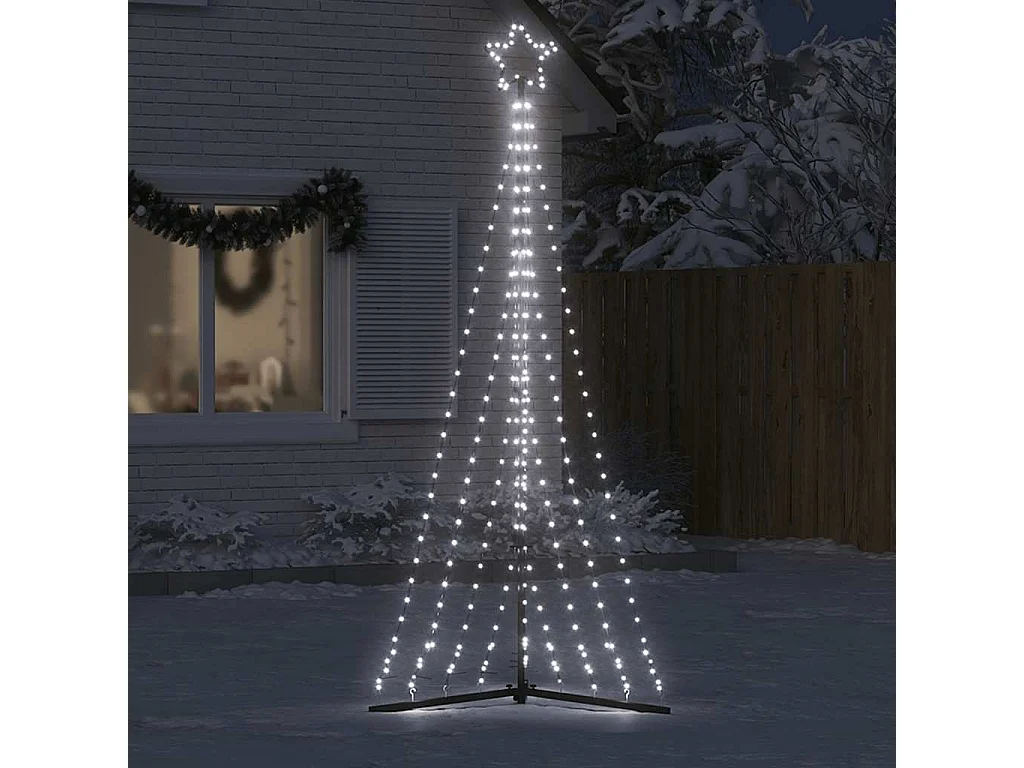 LED kerstboom 447 LED's koud wit 249 cm