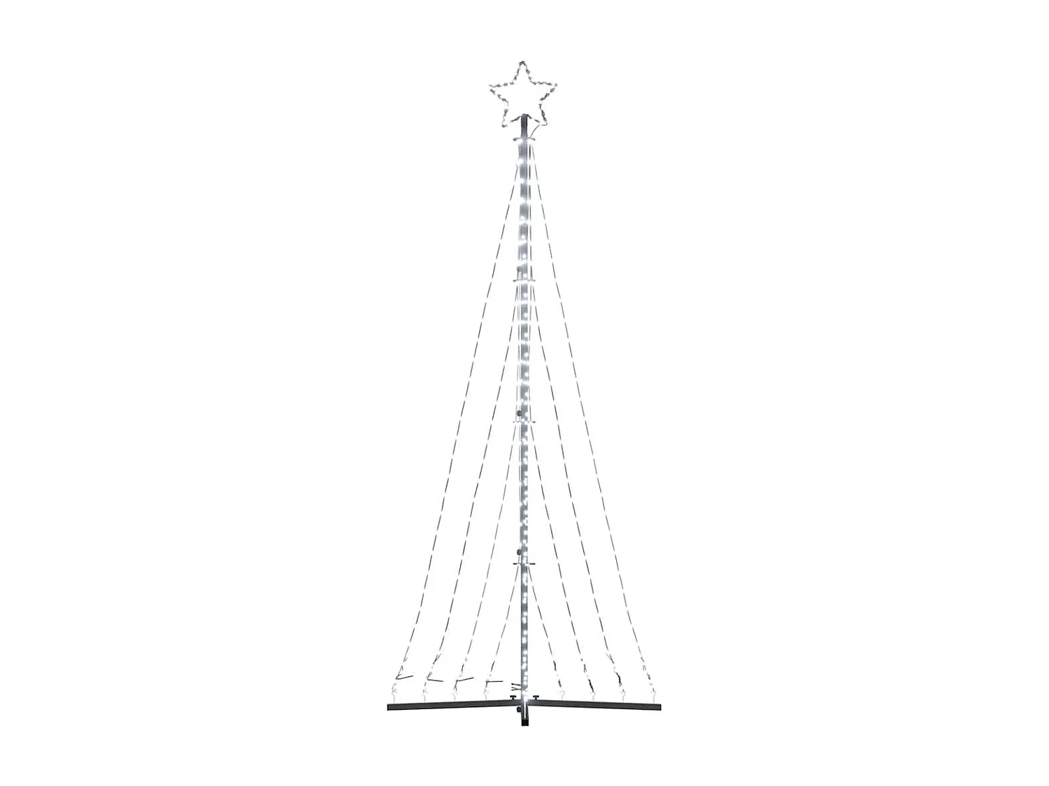 LED kerstboom 447 LED's koud wit 249 cm