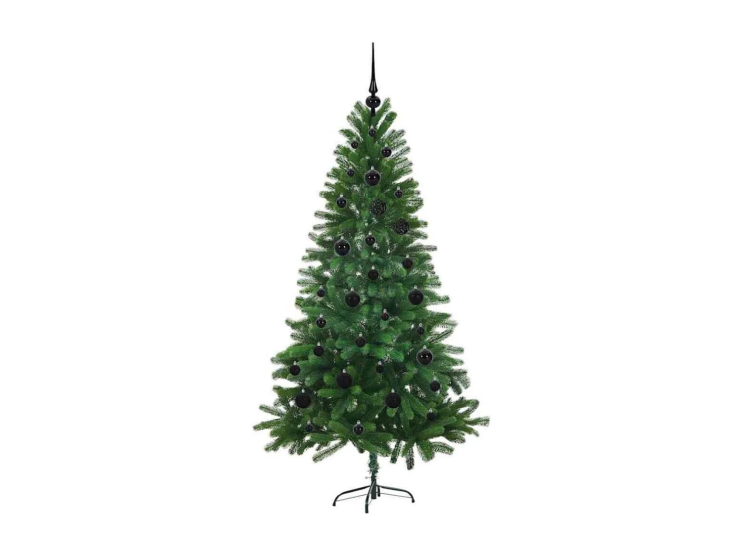 Sapin de Noël avec 150 LED avec support Vert 150 cm PE