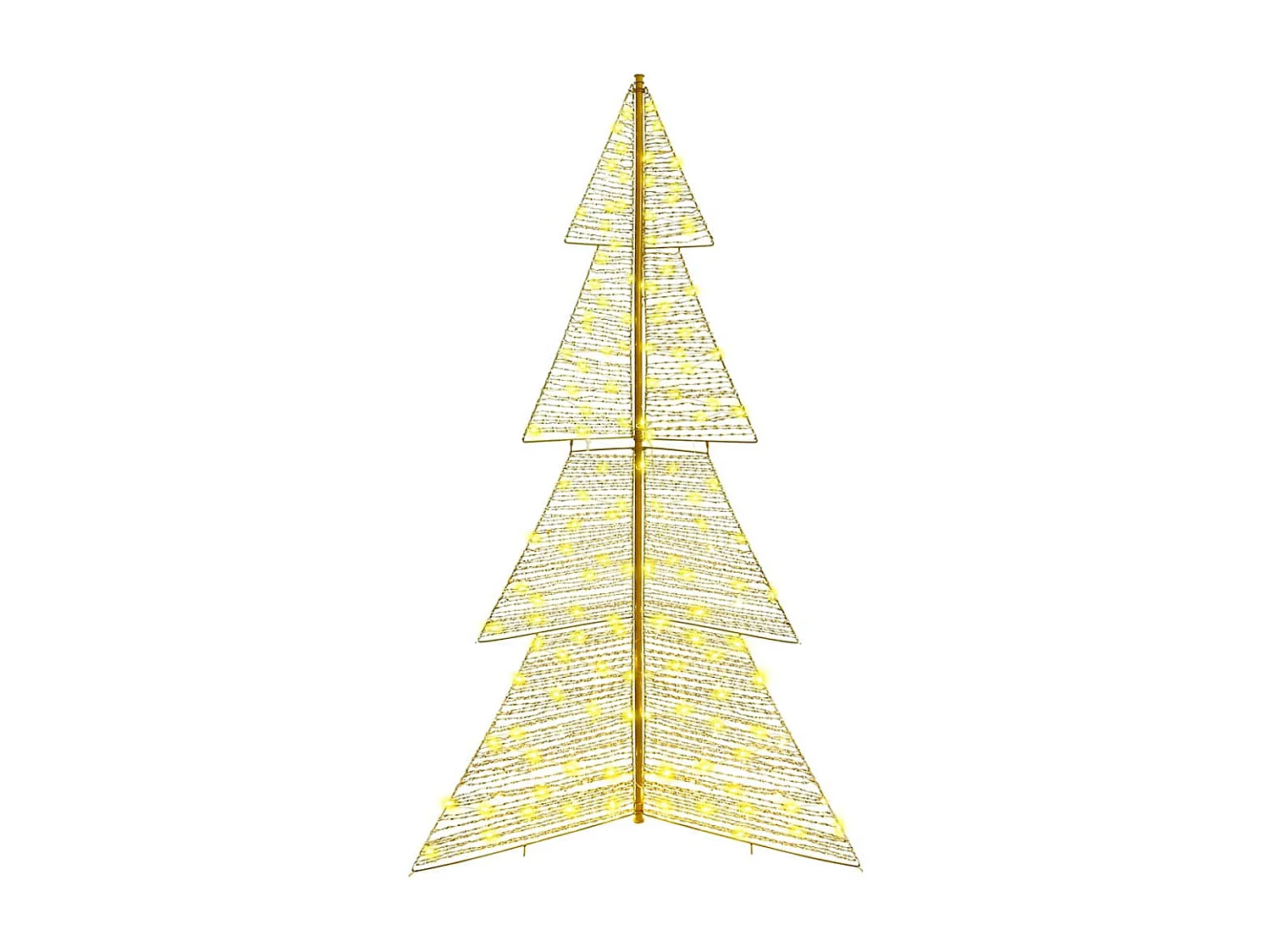 Kerstboom met 240 LED's Warm Wit 180 cm PET