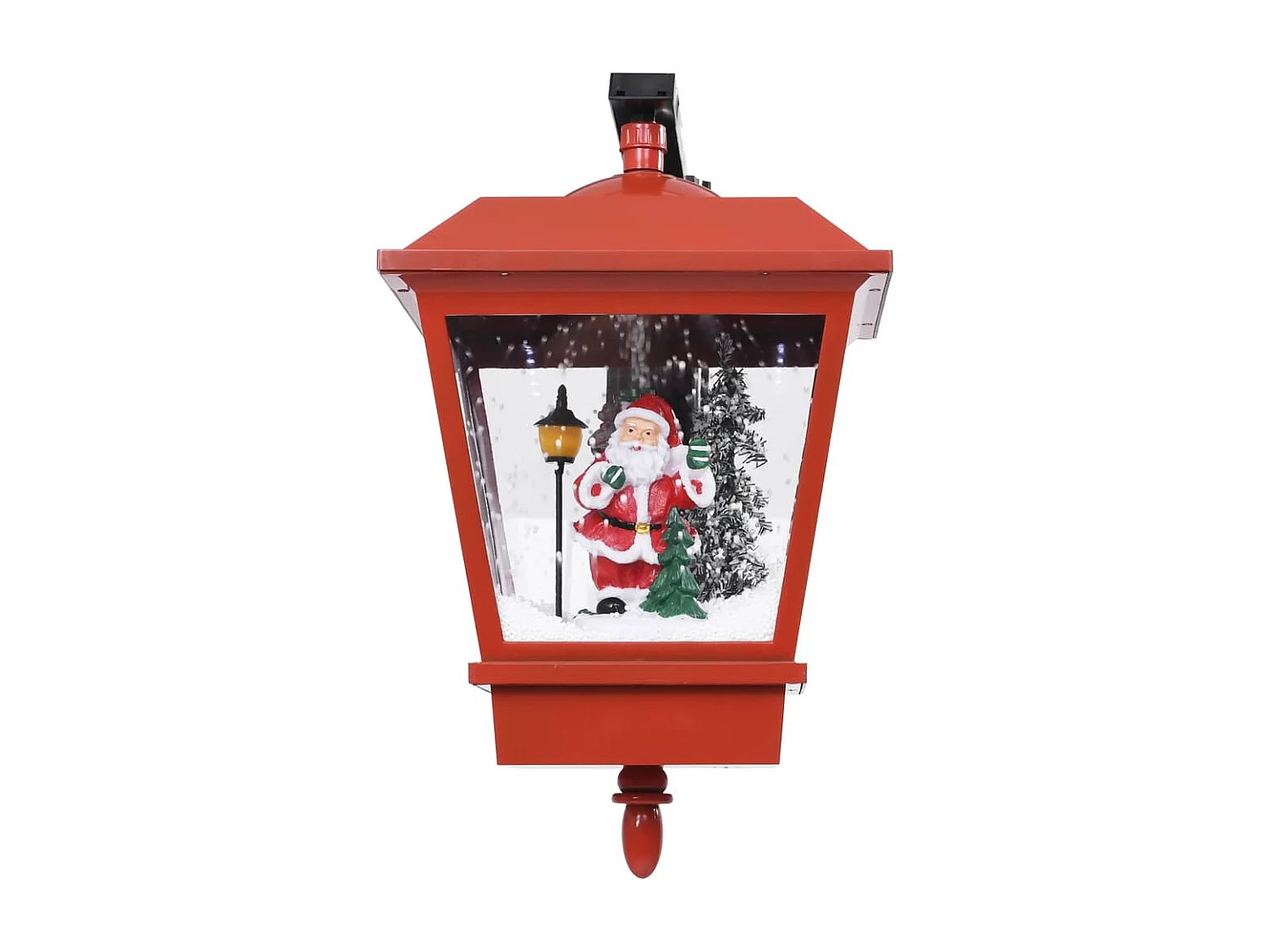 Kerst wandlamp LED verlichting en Kerstman Rood 40x27x45cm