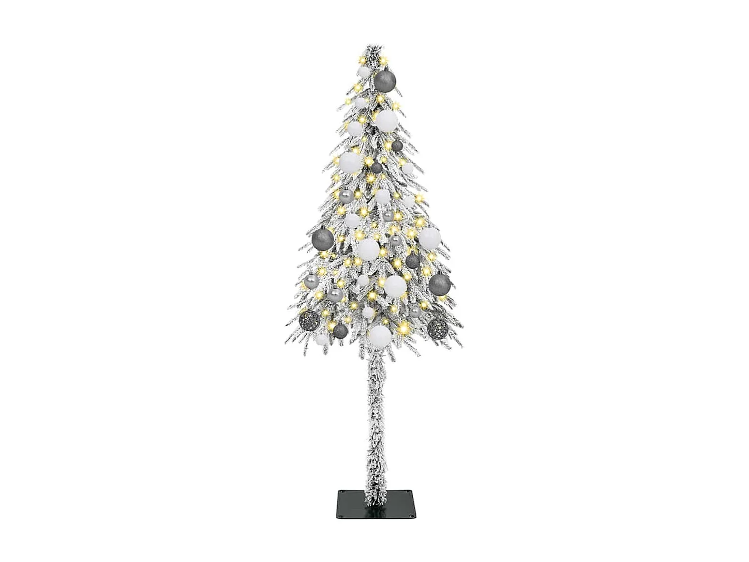 Weihnachtsbaum mit 150 LEDs Weiß 120 cm PE und Stahl