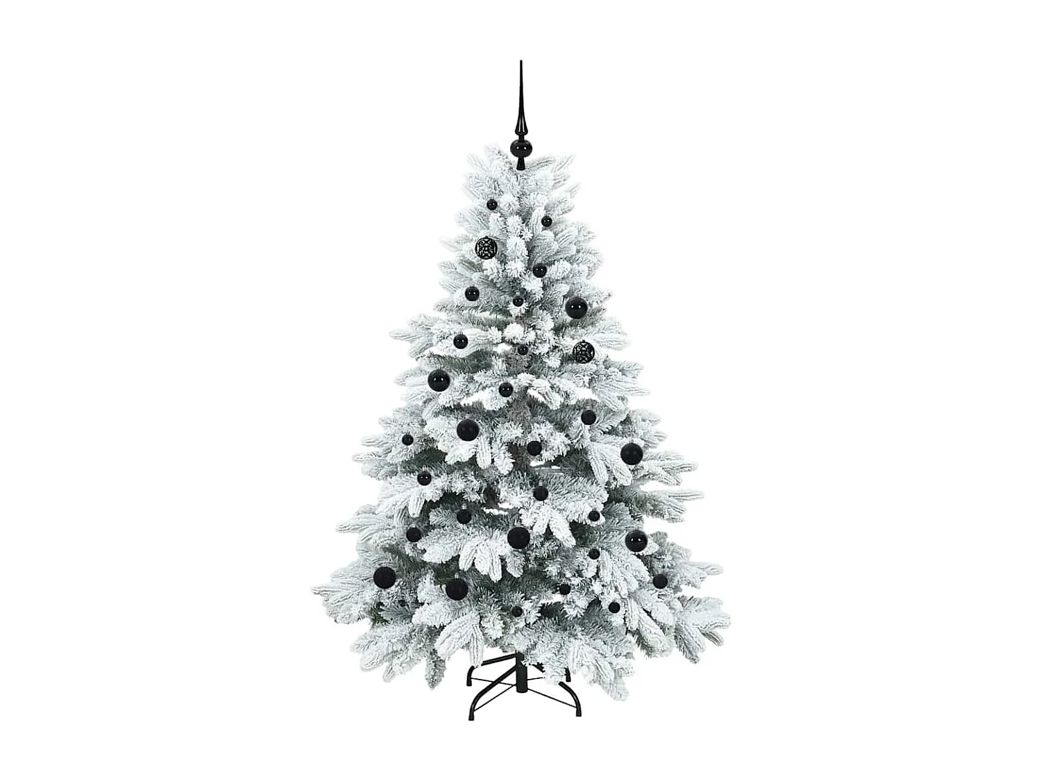 Albero di Natale artificiale con 150 LED Verde 150 cm PE e PVC