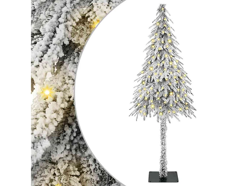 Sapin de Noël avec 150 LED Blanc 120 cm PE et Acier