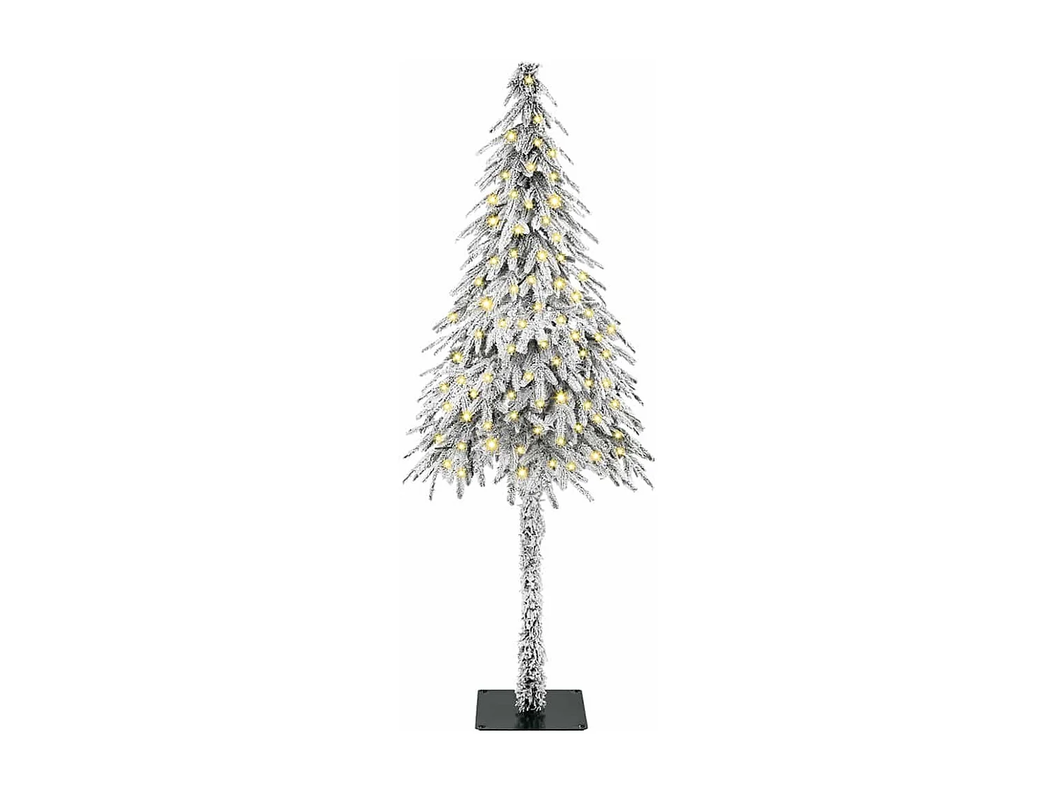 Sapin de Noël avec 150 LED Blanc 120 cm PE et Acier