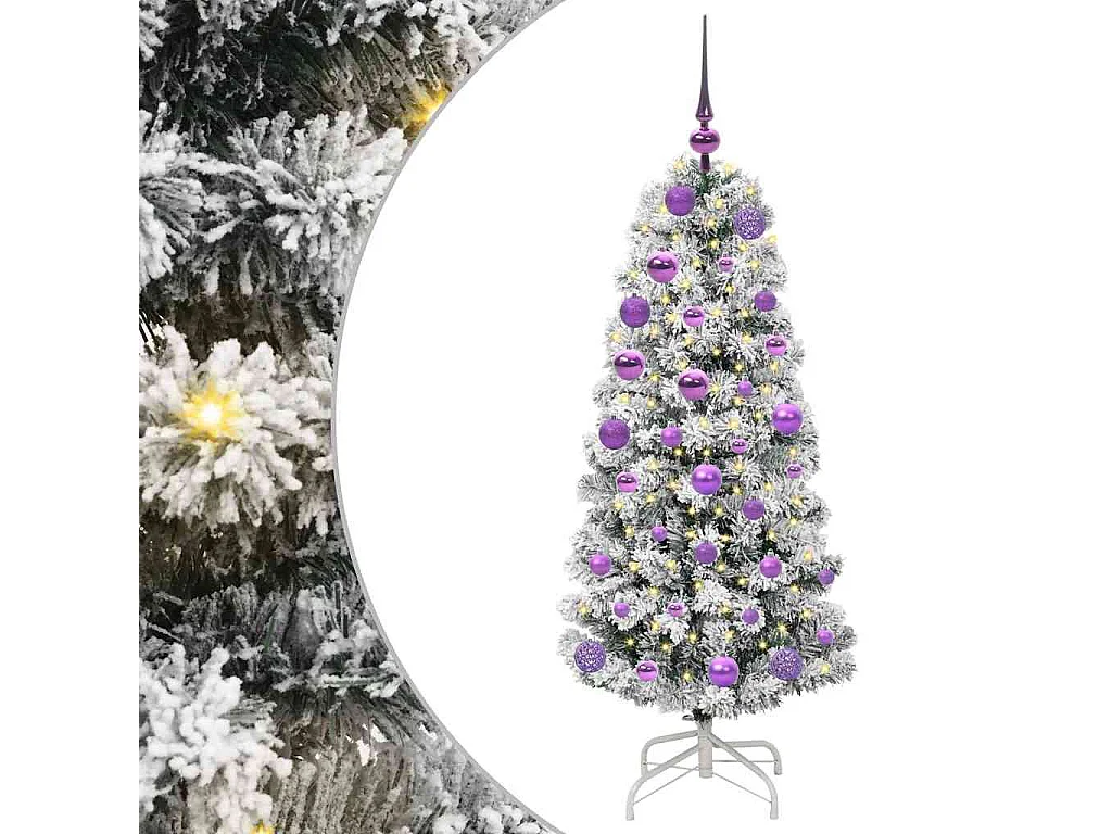 Albero di Natale artificiale con rami incernierati 120 cm
