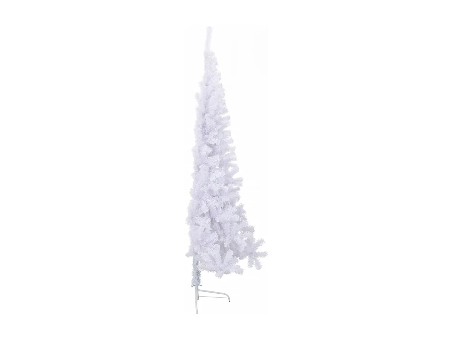 Albero di Natale artificiale mezzo con supporto bianco 240 cm PVC