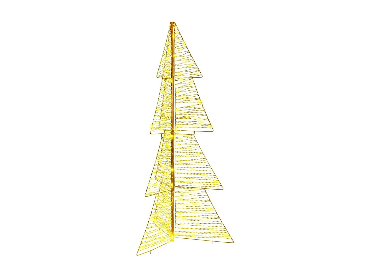 Kerstboom met 160 LED's Warm Wit 150 cm PET