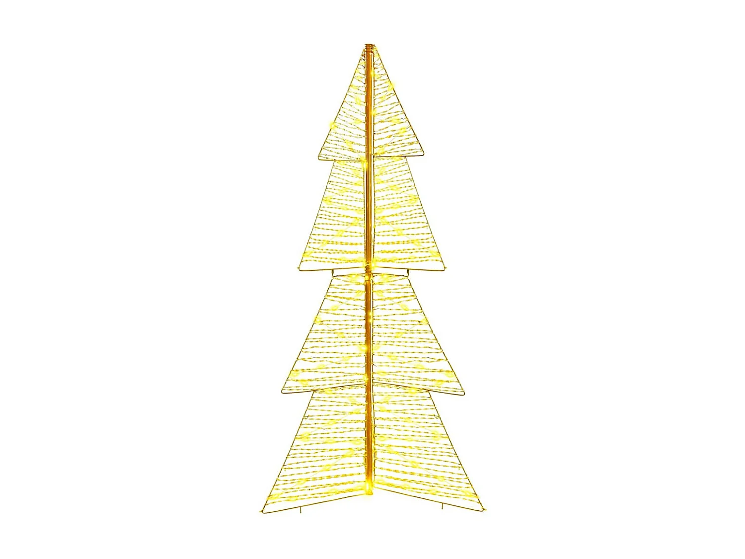 Sapin de Noël avec 160 LED Blanc chaud 150 cm PET