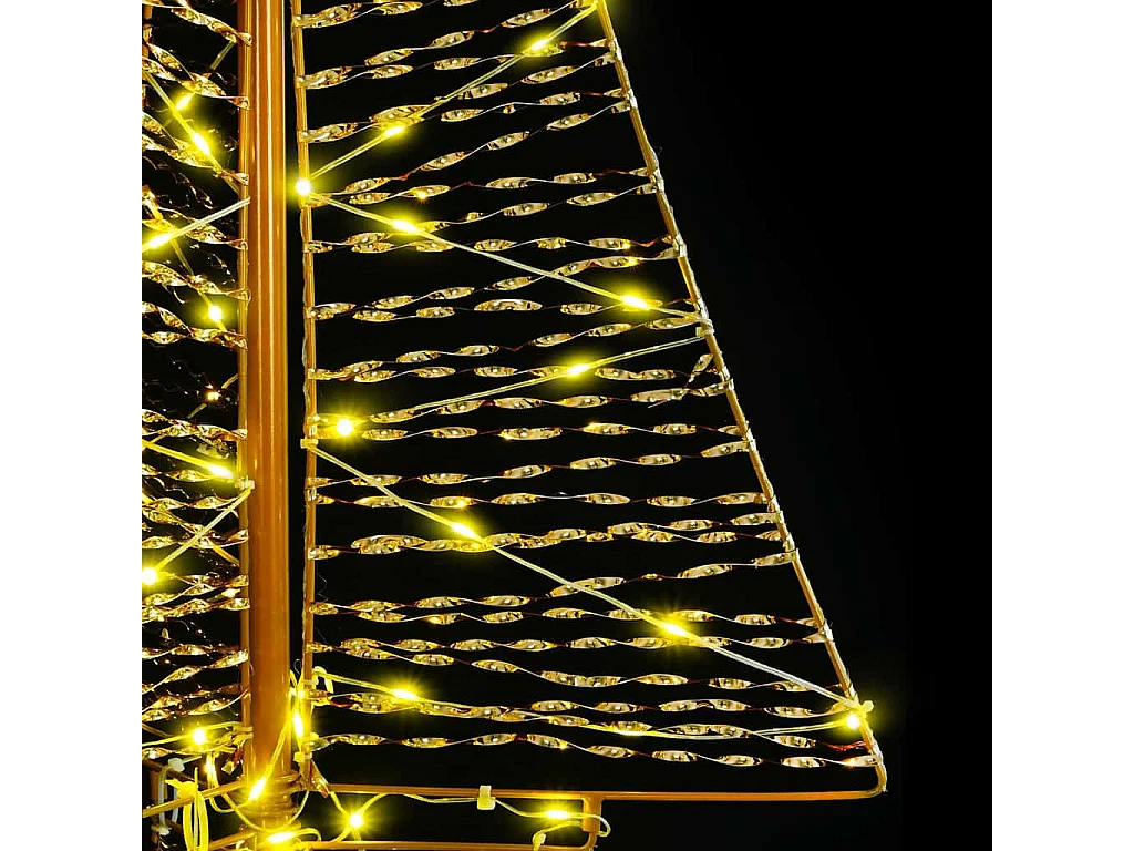 Sapin de Noël avec 160 LED Blanc chaud 150 cm PET