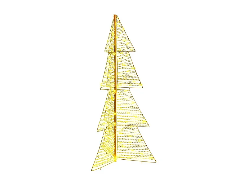 Sapin de Noël avec 160 LED Blanc chaud 150 cm PET