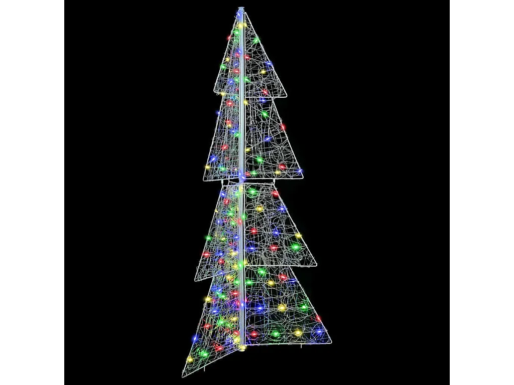 Sapin de Noël avec 160 LED Multicolore 150 cm Acrylique