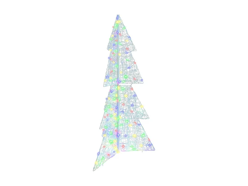Sapin de Noël avec 160 LED Multicolore 150 cm Acrylique