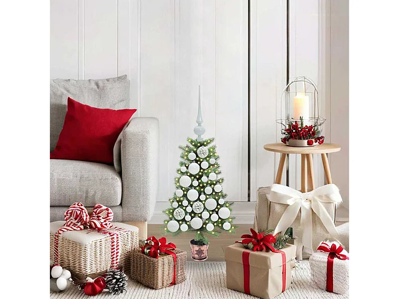 Weihnachtsbaum mit 150 LEDs mit Ständer Grün 65 cm PE