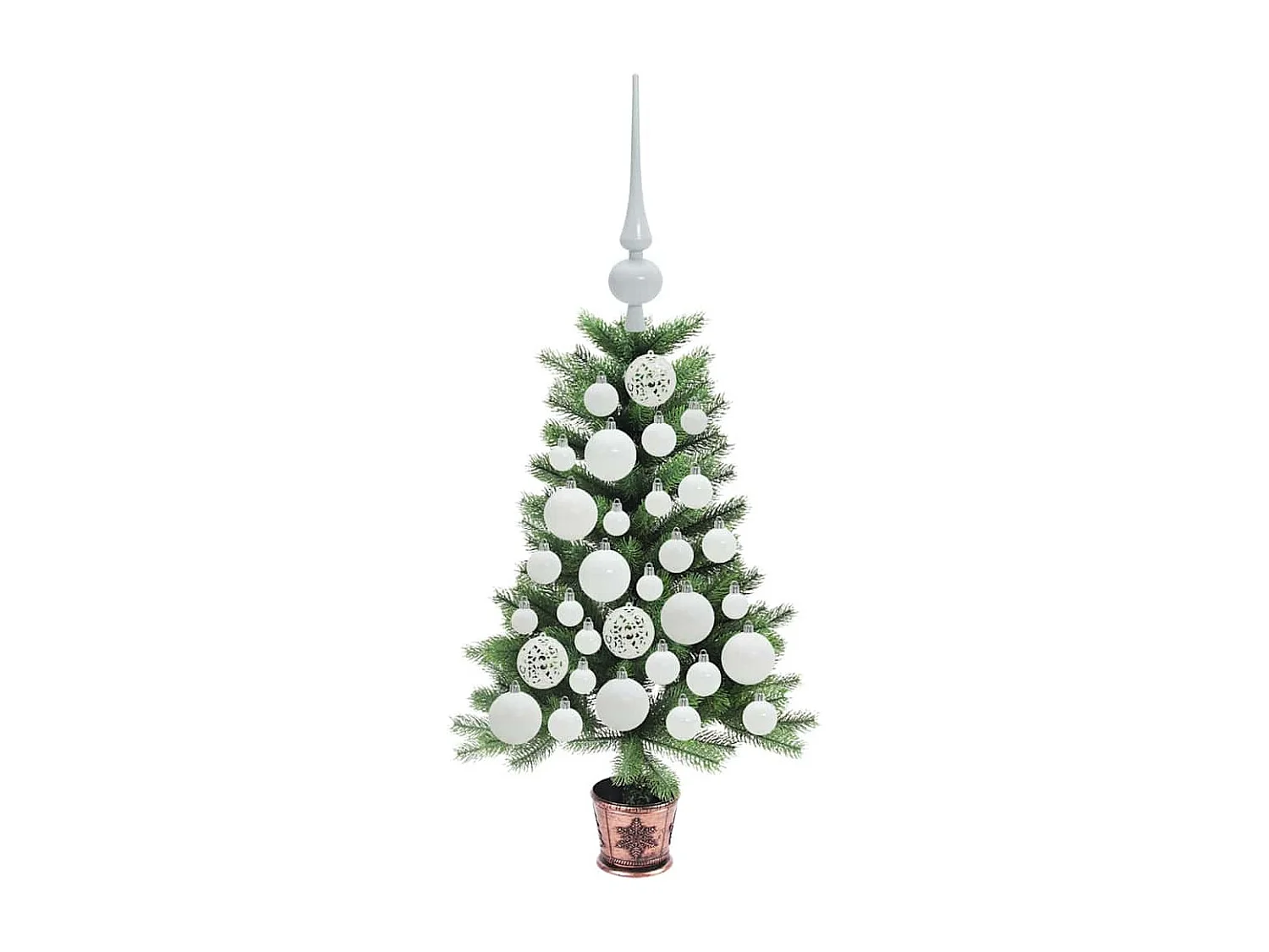 Weihnachtsbaum mit 150 LEDs mit Ständer Grün 65 cm PE