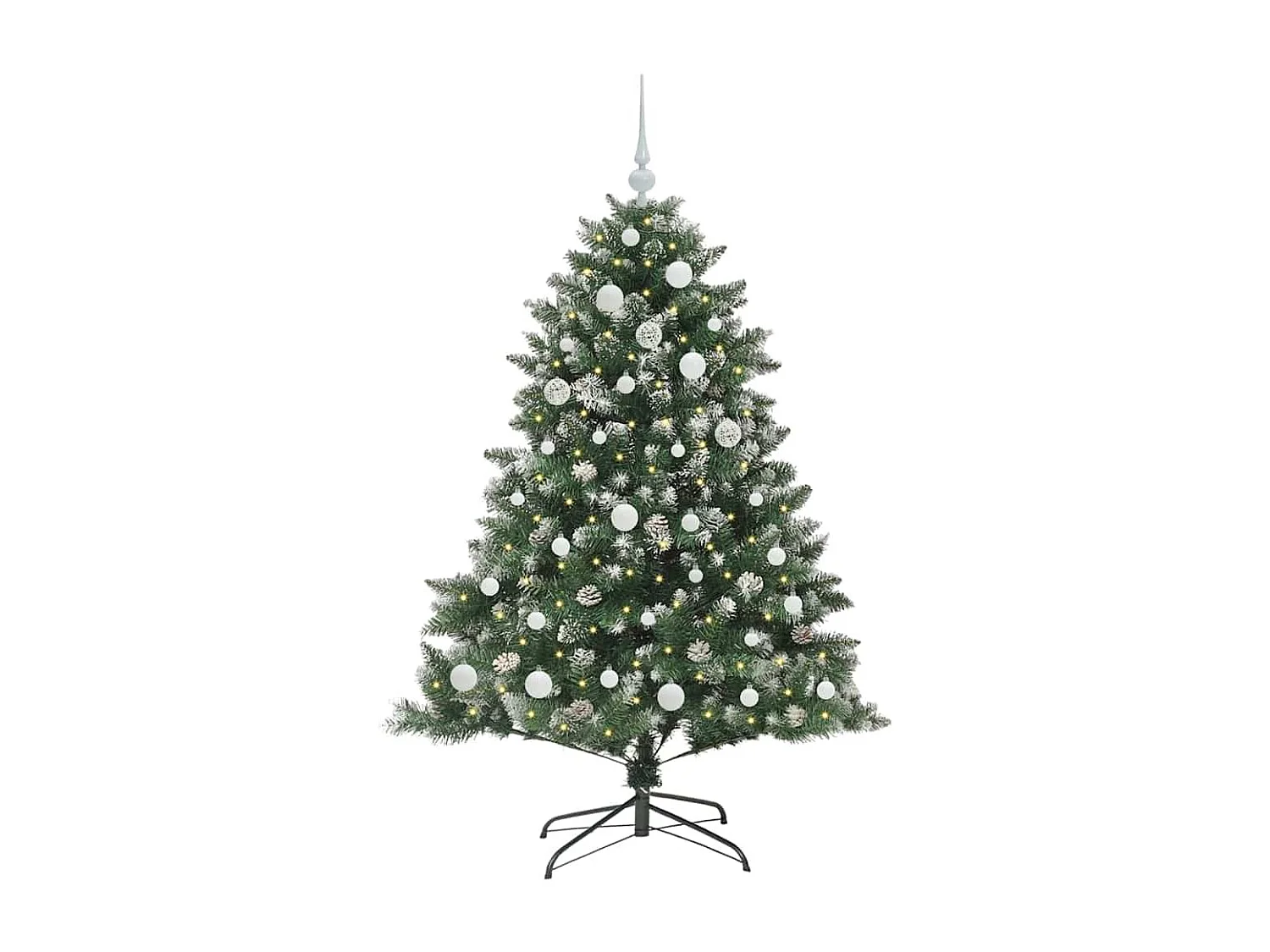 Kunstkerstboom met 150 LED's Groen 105 x 105 x 150 cm