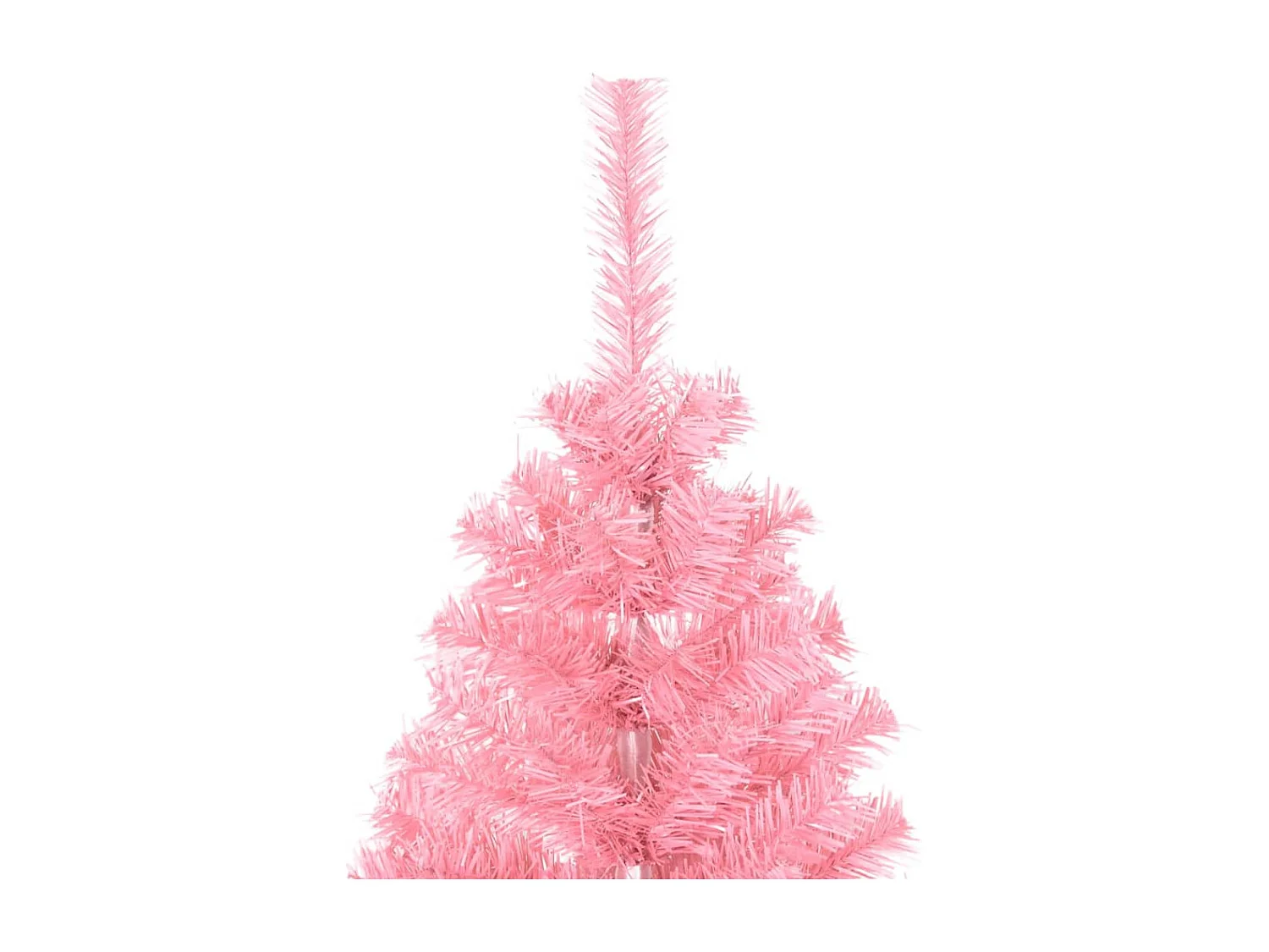 Sapin de Noël artificiel avec support rose 120 cm PVC