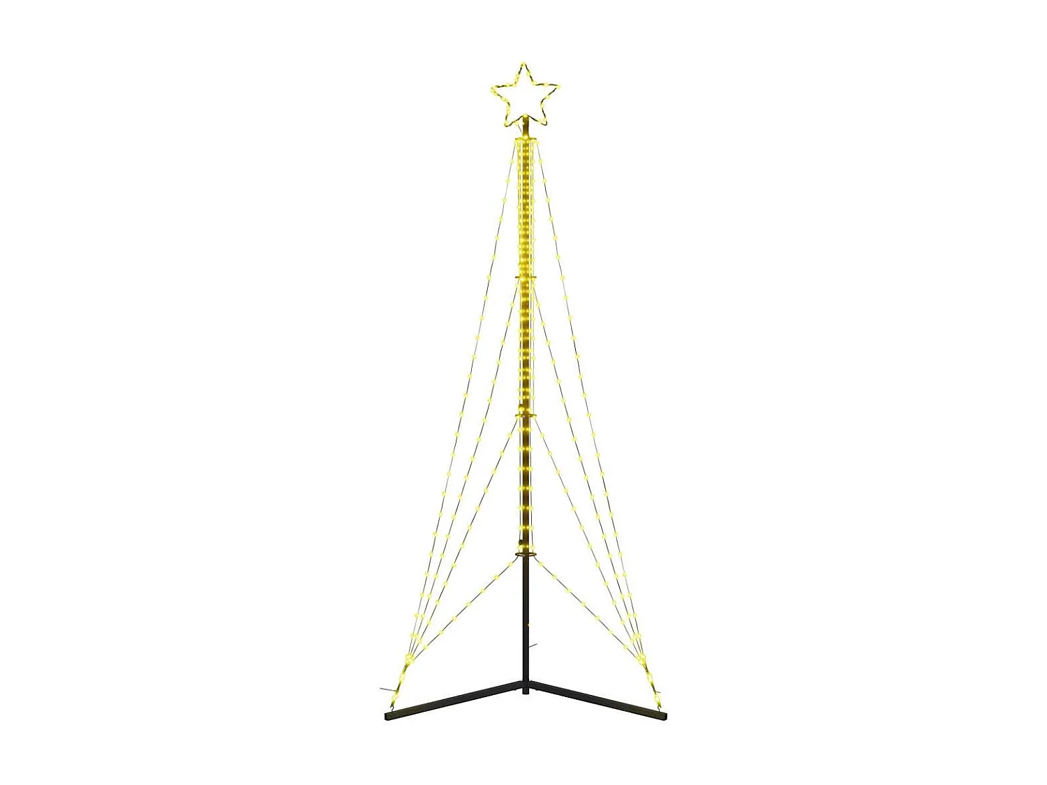 Sapin de Noël à LED 483 LED blanc chaud 240 cm