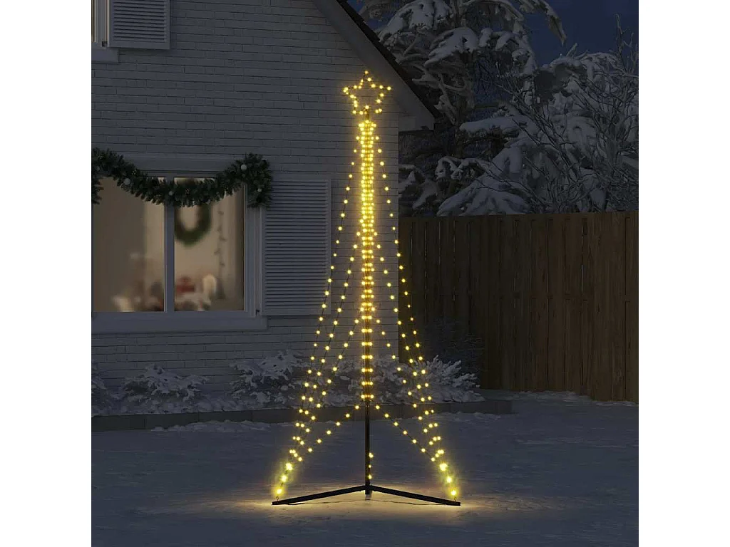Albero di Natale a LED 483 LED bianco caldo 240 cm