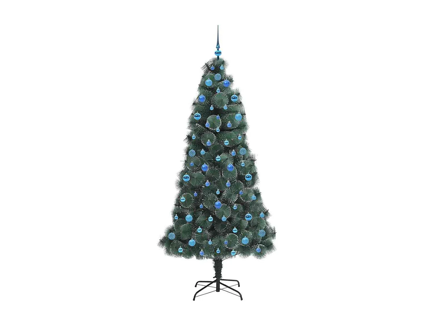 Albero di Natale artificiale preilluminato con set di palline