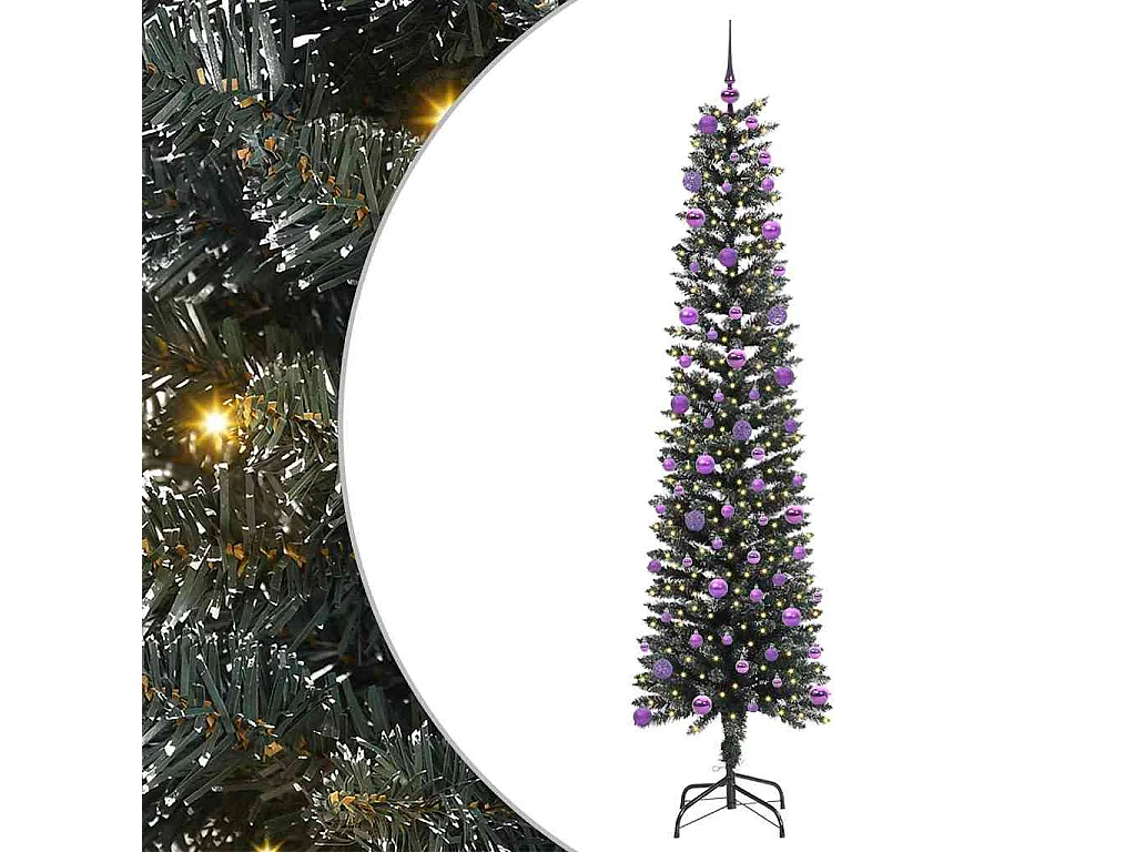 Sapin de Noël artificiel avec 300 LED Vert 58 x 58 x 210 cm
