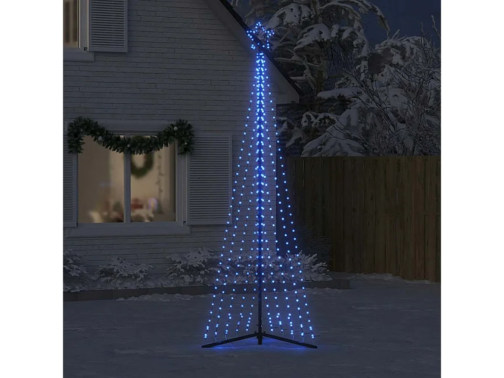 LED Kerstboom 495 LED's blauw 300,5 cm