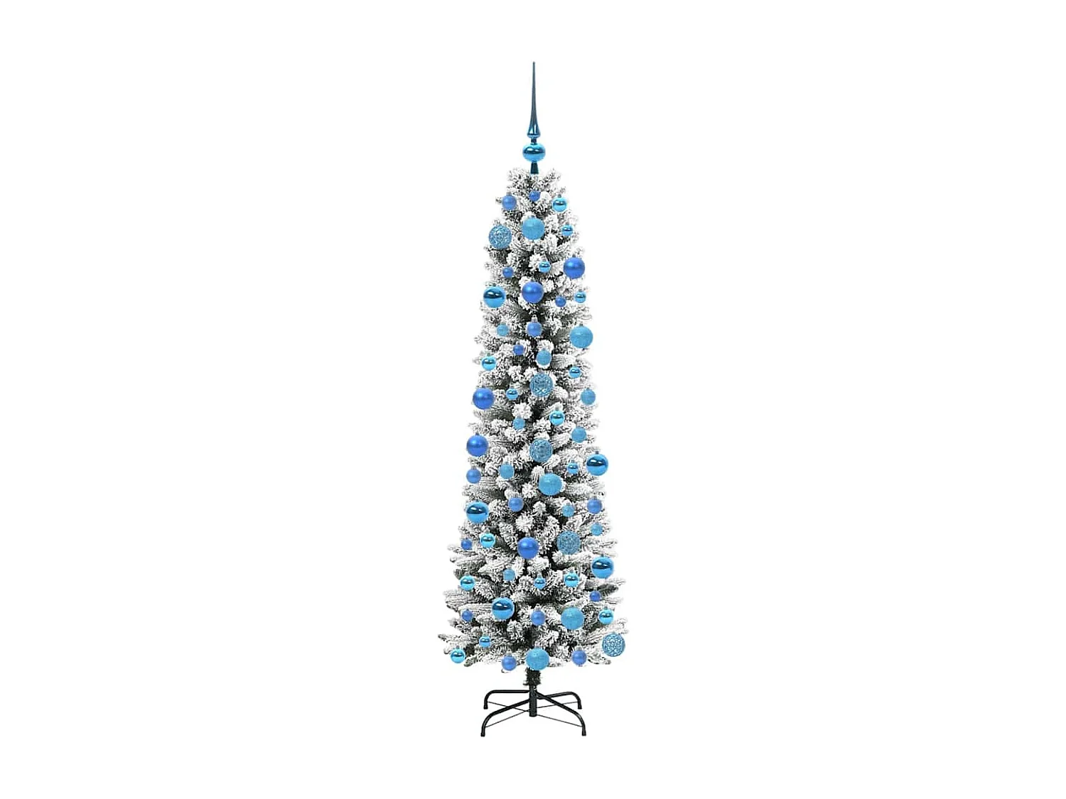 Kunstkerstboom met 300 LED's Groen en wit 180 cm