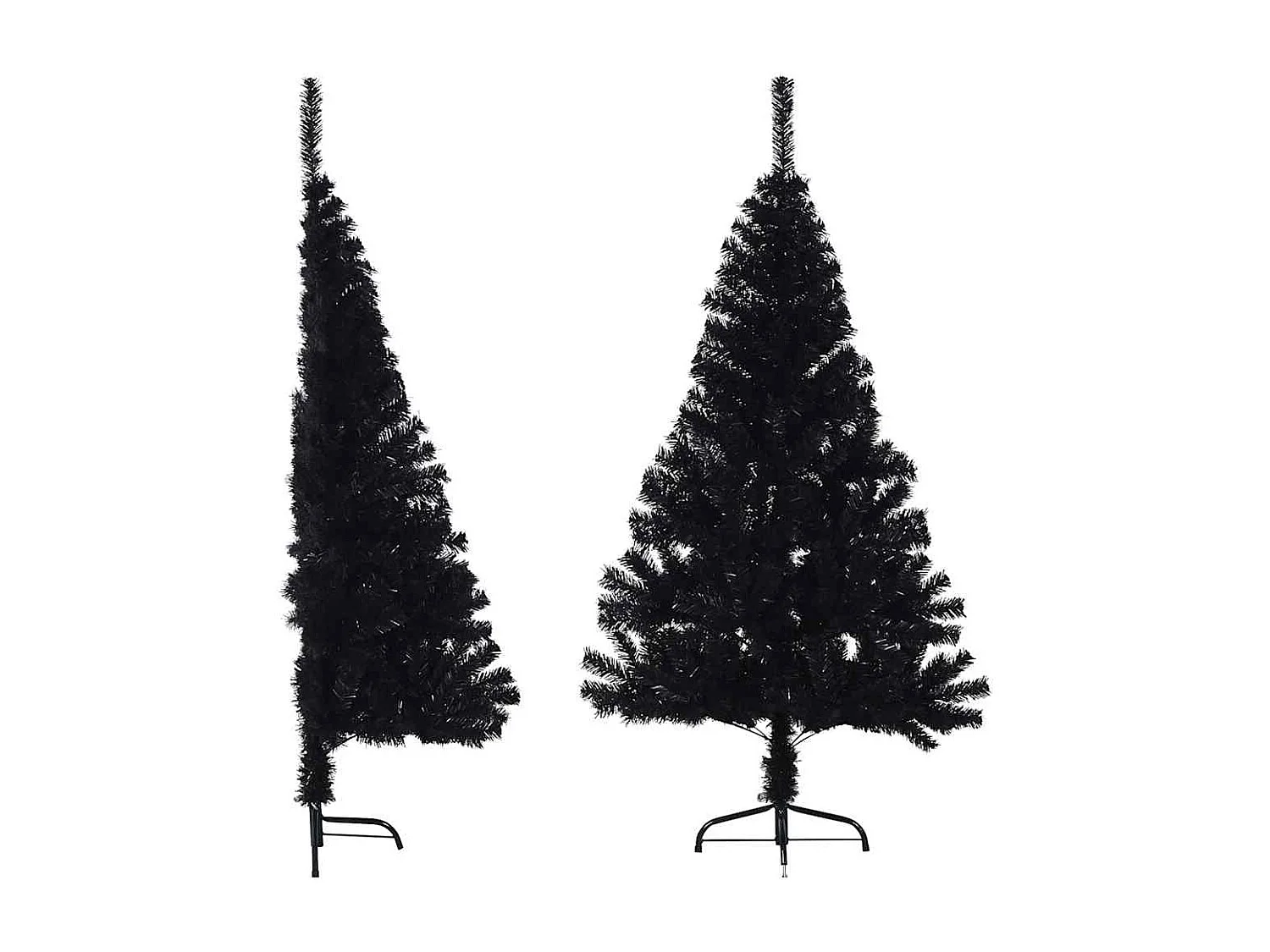 Albero di Natale artificiale con supporto nero 150 cm in PVC