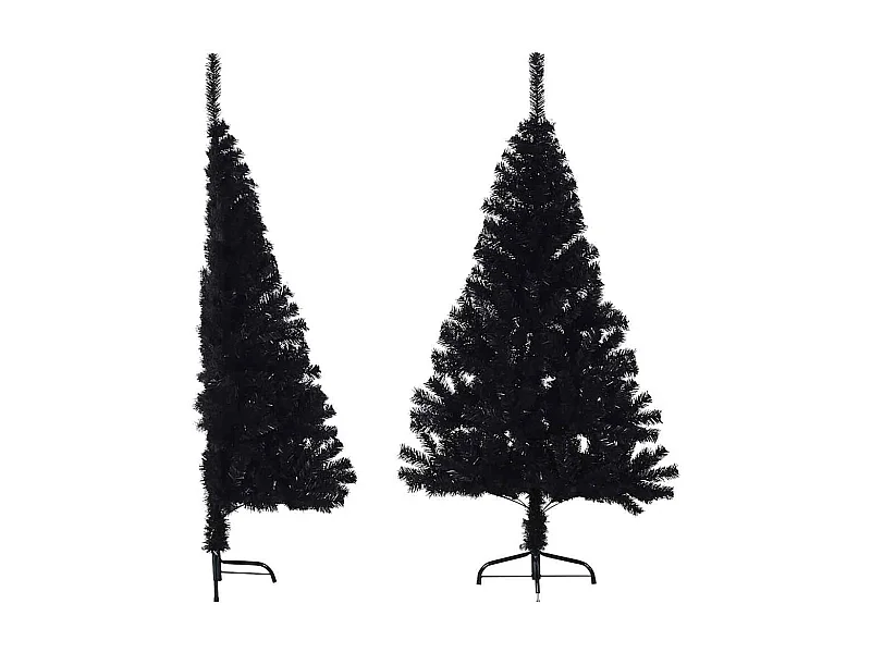 Albero di Natale artificiale con supporto nero 150 cm in PVC