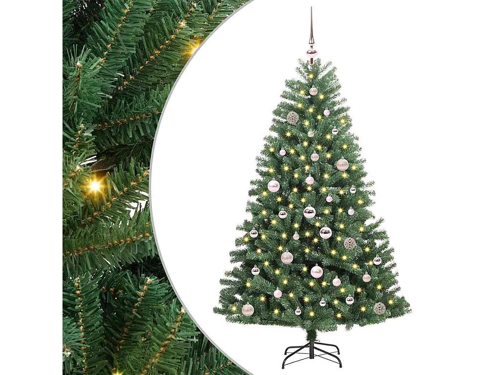 Sapin de Noël Artificiel à Branches Articulées Vert 150 cm