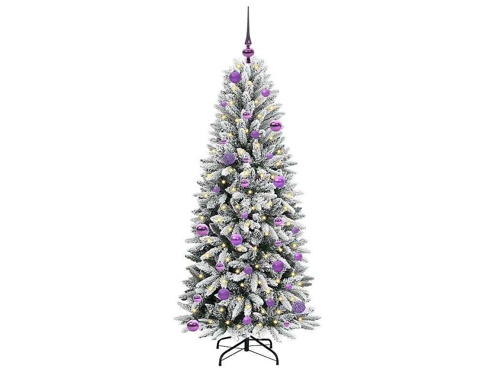 Künstlicher Weihnachtsbaum mit 150 LEDs Weiß 63 x 63 x 150 cm