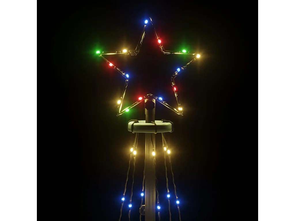 Weihnachtsbaumkegel 108 farbige LEDs 70x180 cm