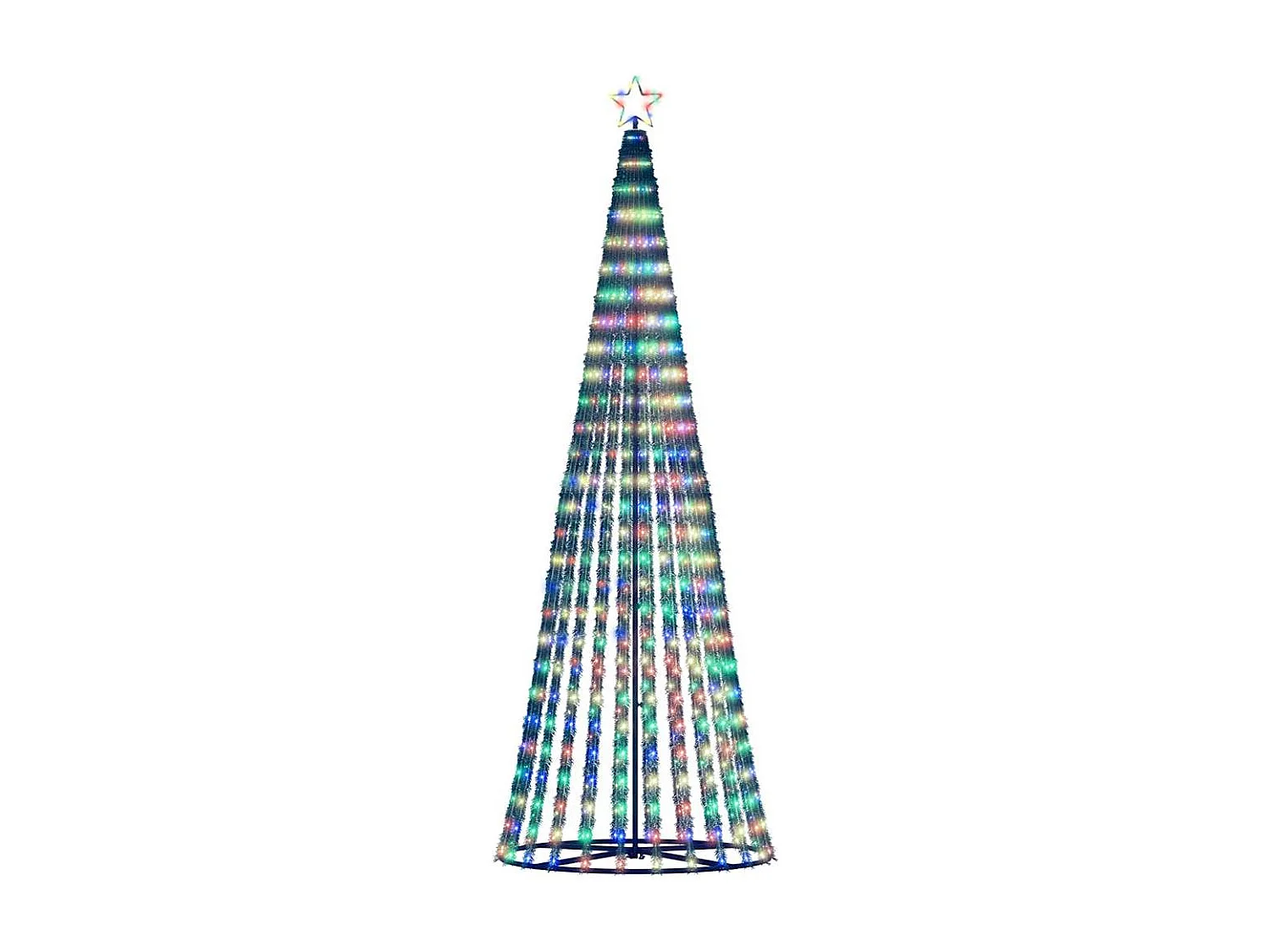 Sapin de Noël à LED 475 LED colorées 247 cm