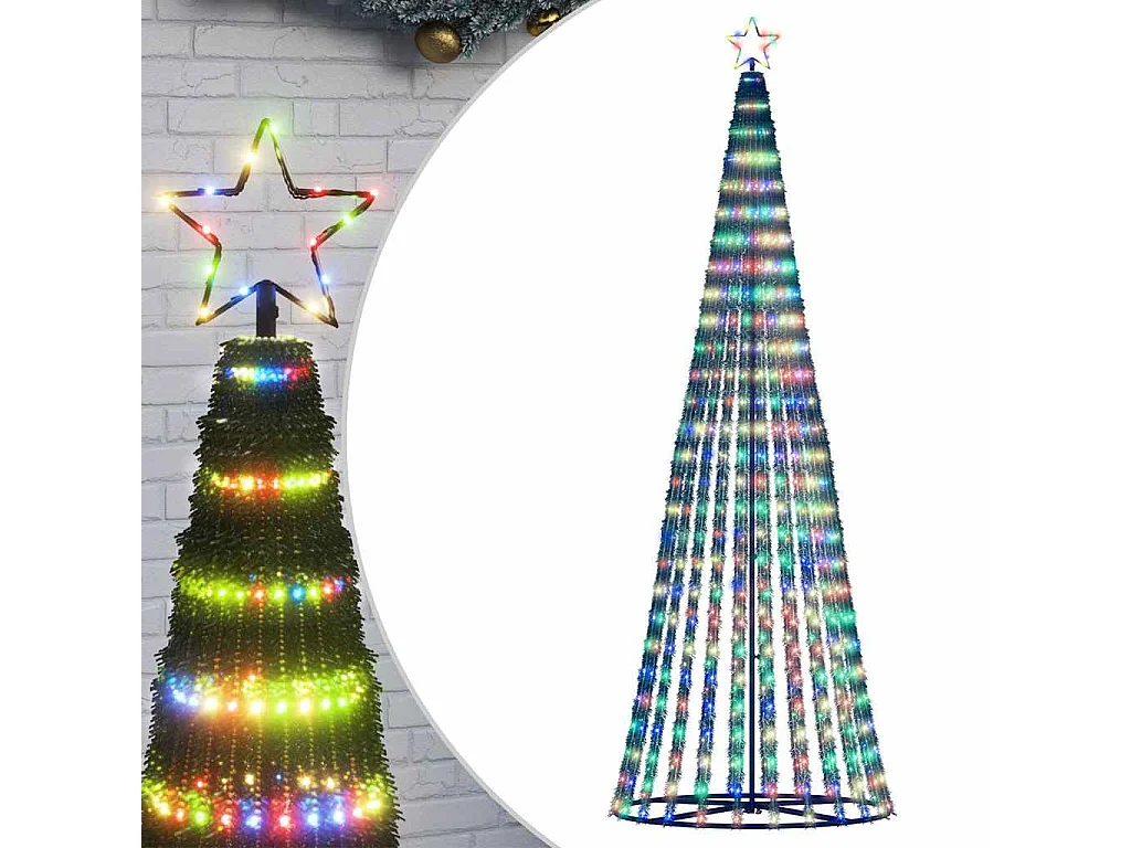 LED Kerstboom 475 gekleurde LED's 247 cm