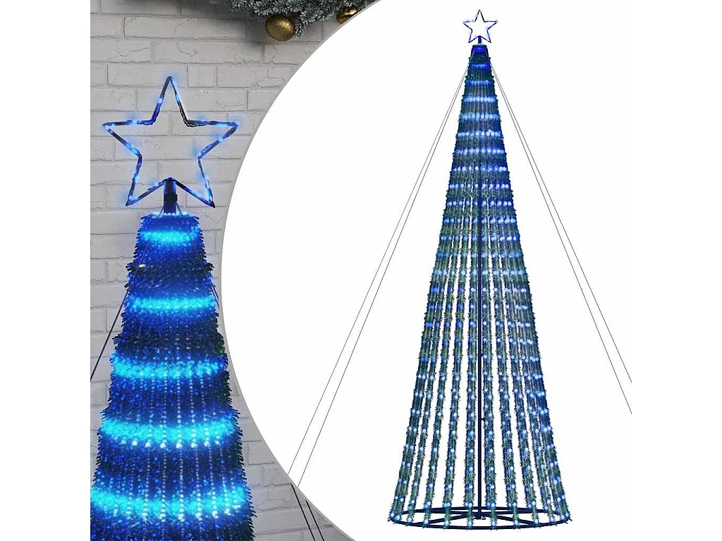 Sapin de Noël à LED 1028 LED bleu 403 cm