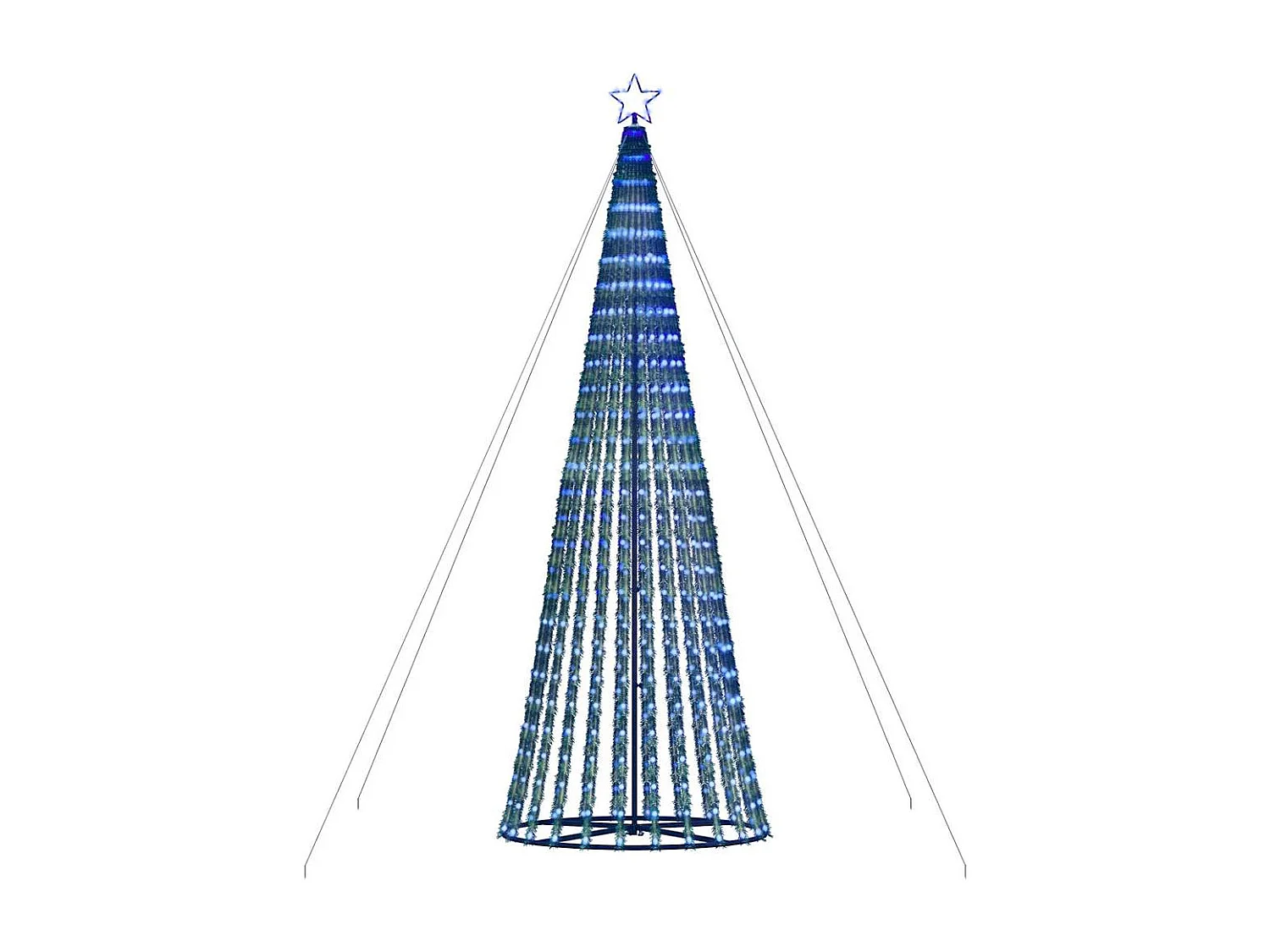 LED Kerstboom 1028 LED's blauw 403 cm