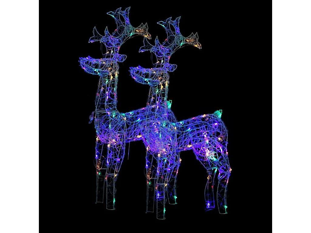 Décorations de Noël de renne 2 pcs 60x16x100 cm Acrylique