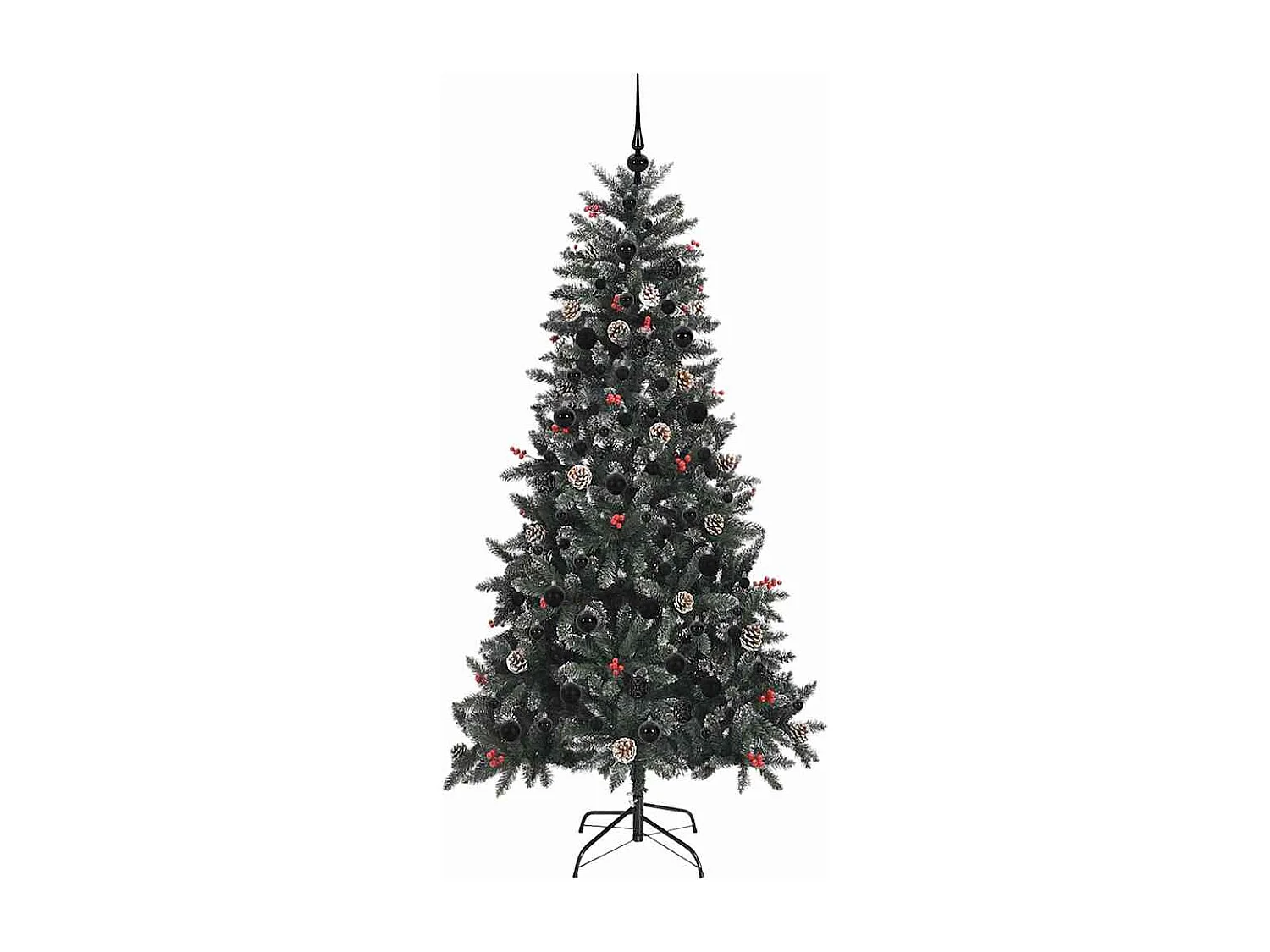Sapin de Noël artificiel avec 300 LED Vert 114 x 114 x 210 cm