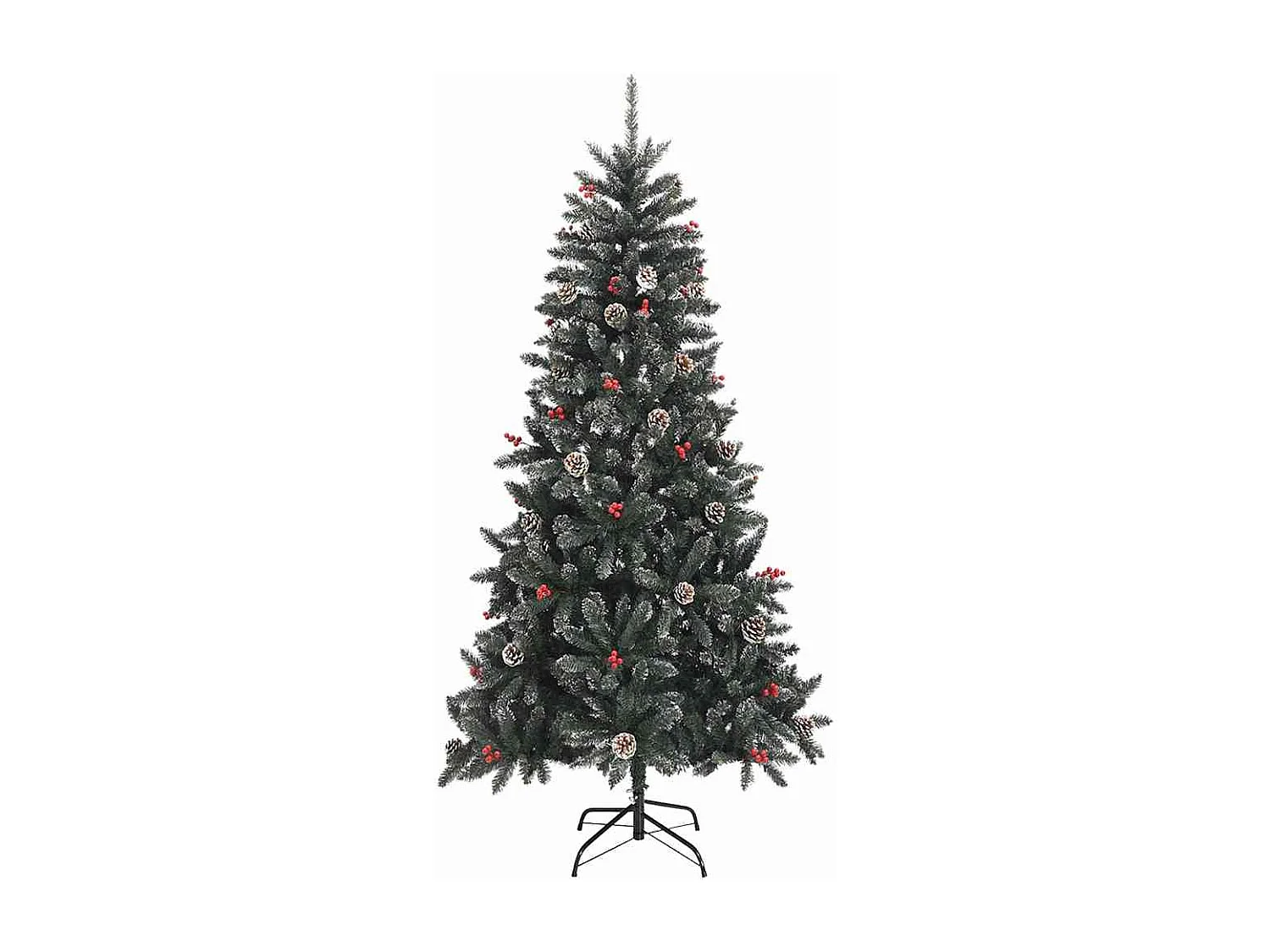 Sapin de Noël artificiel avec 300 LED Vert 114 x 114 x 210 cm
