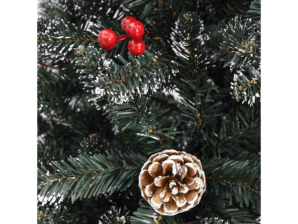Sapin de Noël artificiel avec 300 LED Vert 114 x 114 x 210 cm