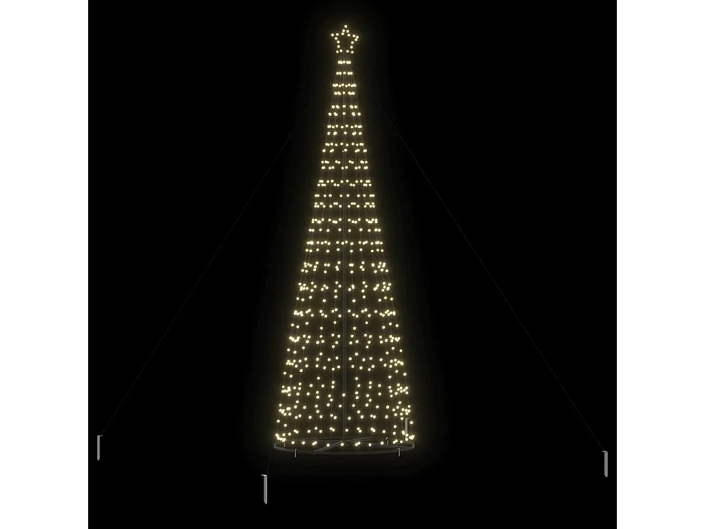 Arbre de Noël LED avec 800 LED Blanc chaud 400 cm Fer