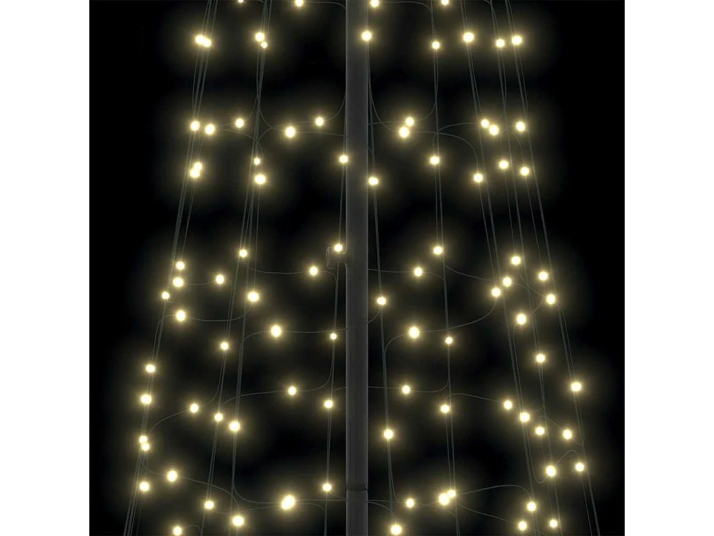 Arbre de Noël LED avec 800 LED Blanc chaud 400 cm Fer