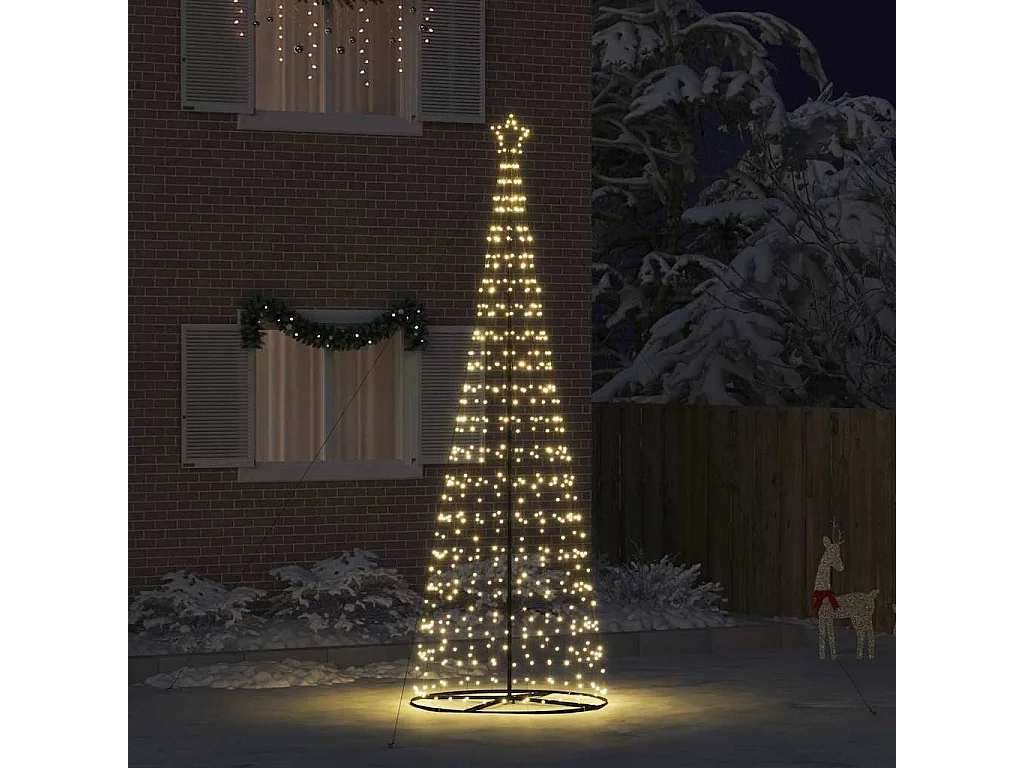 Albero di Natale a LED con 800 LED bianco caldo 400 cm Ferro