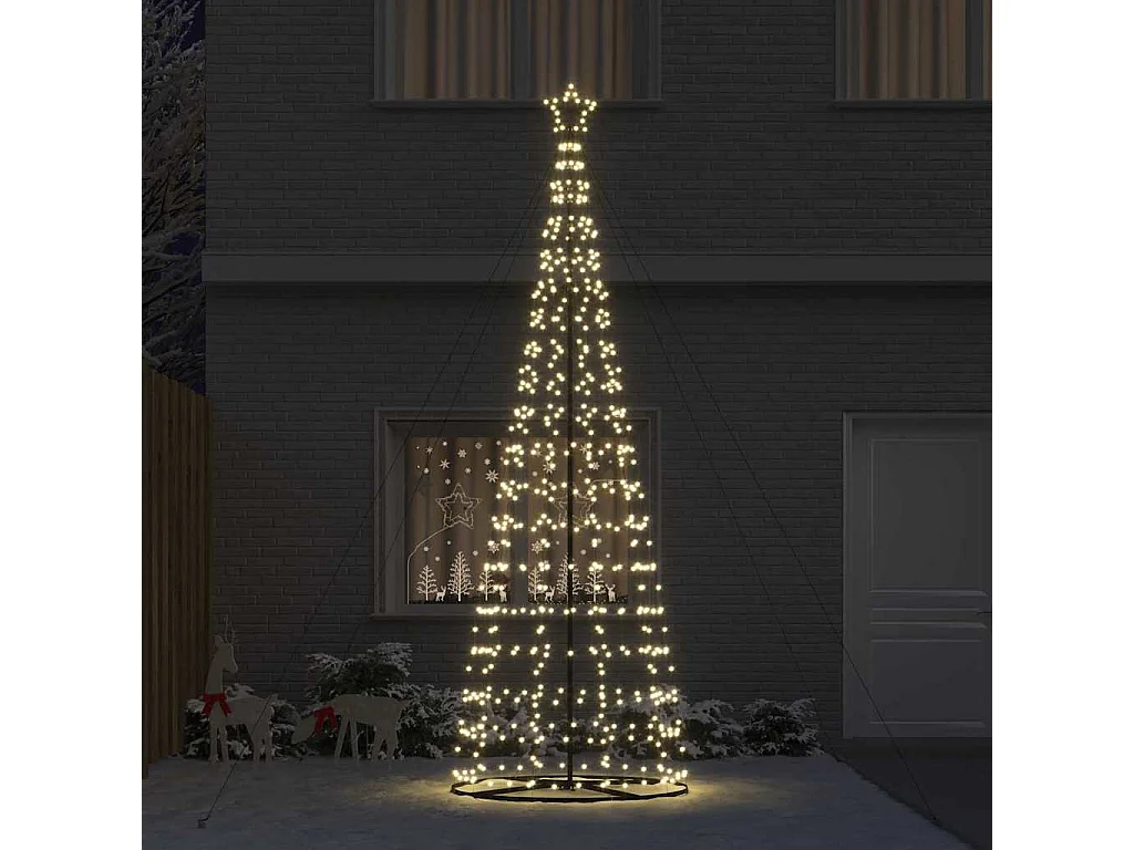 Albero di Natale a LED con 800 LED bianco caldo 400 cm Ferro