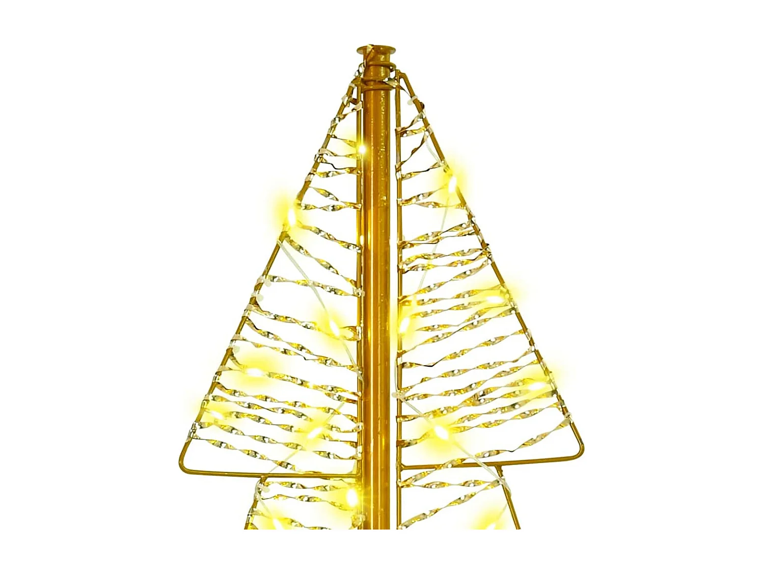 Sapin de Noël avec 100 LED Blanc chaud 120 cm PET